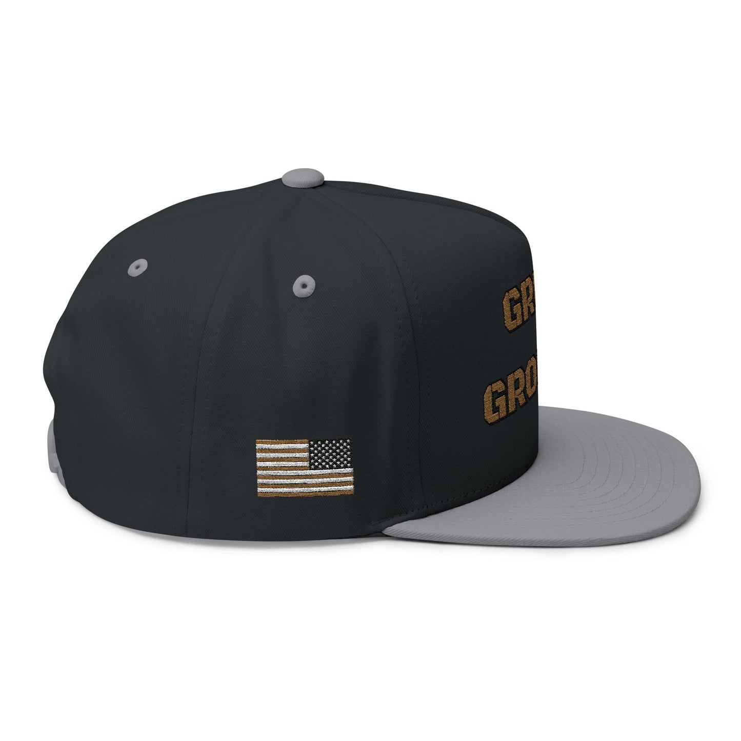 Grunt Grounds Embroidered Flat Bill Cap
