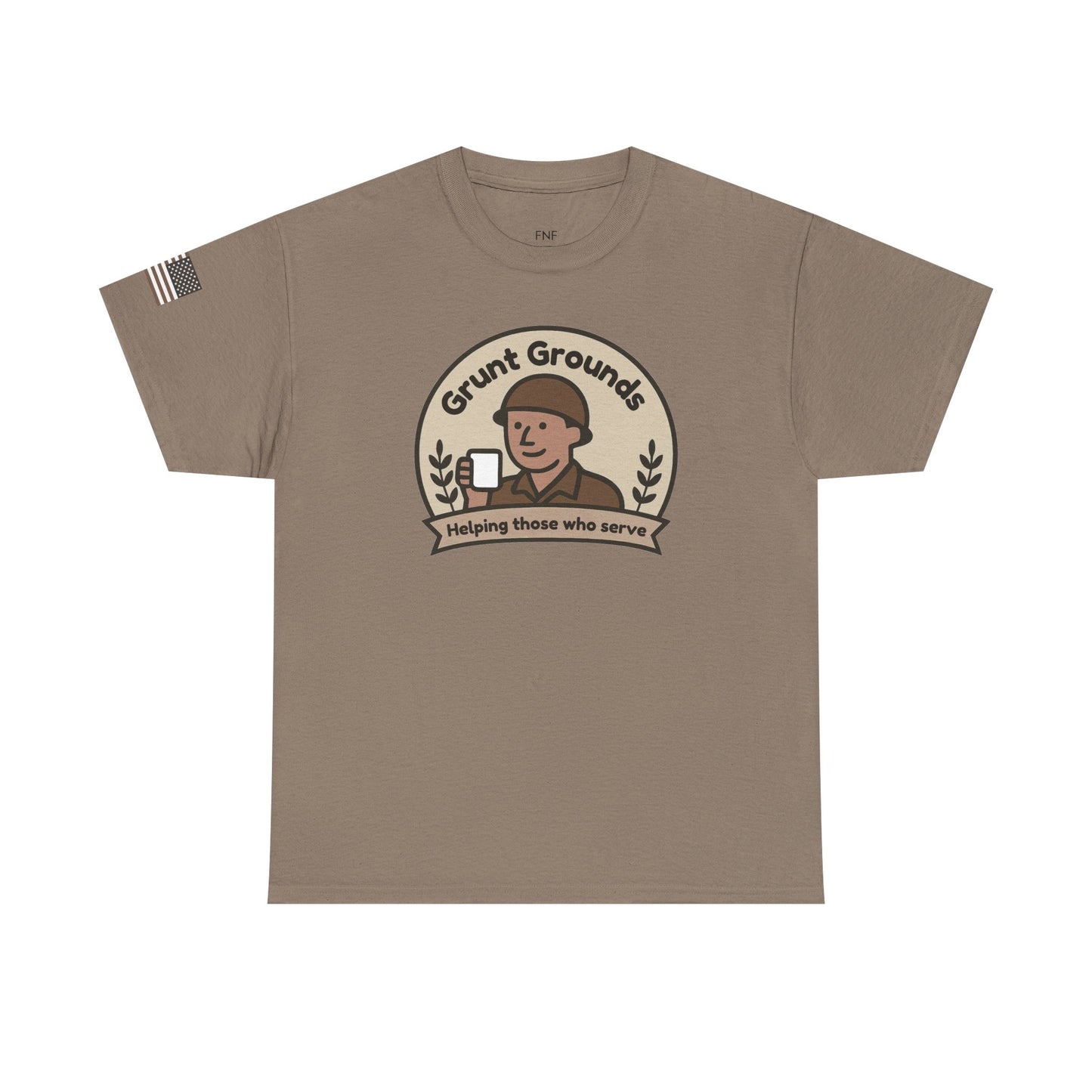 Grunt Grounds With Flag T-Shirt