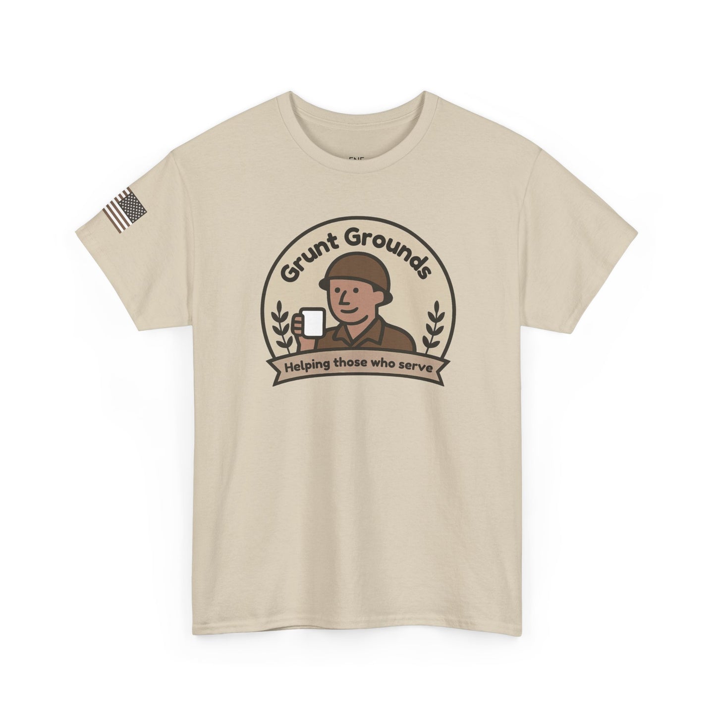 Grunt Grounds With Flag T-Shirt