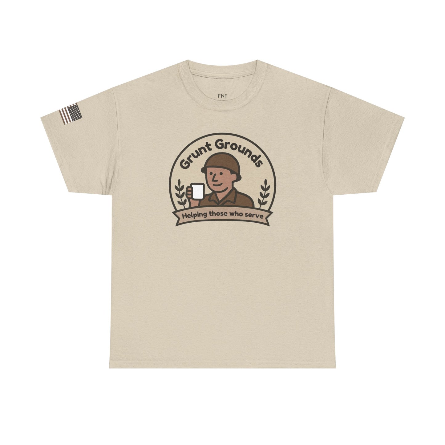 Grunt Grounds With Flag T-Shirt